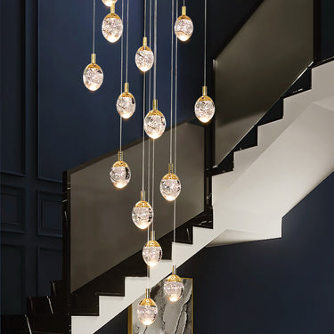 Light Luxury Oval Crystal Villa Chandelier